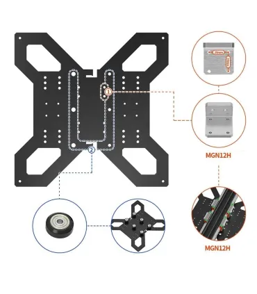 Plataforma Base Cama Caliente 3d Perfil 2040