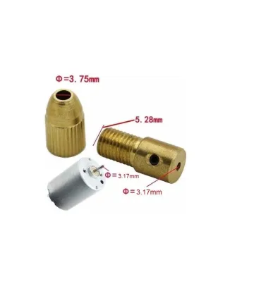 Mandril Mini Brocas - Portabrocas Collet Drill Eje - Merkatronix