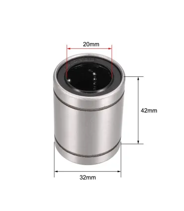 Rodamiento Lineal 20mm Lm20uu Cnc - Varilla Lisa - Merkatronix