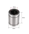 Rodamiento Lineal 20mm Lm20uu Cnc - Varilla Lisa 20mm