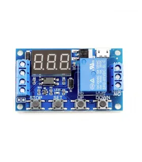 Módulo Temporizador Con Rele 6 - 30Vdc 10A