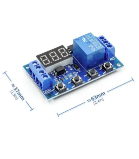 Módulo Temporizador Con Rele 6 - 30Vdc 10A
