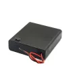 Porta Batería Caja Pila AA Para 4 Pilas 6V