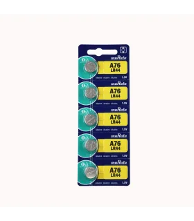 Bateria A76 Lr44 Alcalina 1.5v - Batería Tipo Botón X 5