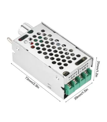 Controlador PWM Velocidad Motor DC Con Suiche