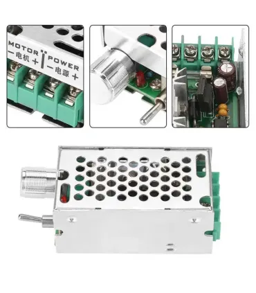 Controlador PWM Velocidad Motor DC Con Suiche