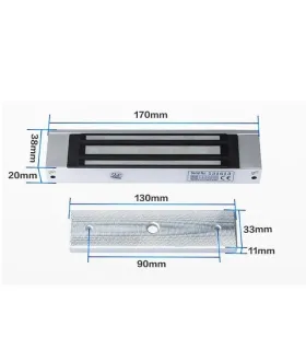 Electroiman 12v 180kg Para Puerta Cerradura Magnética