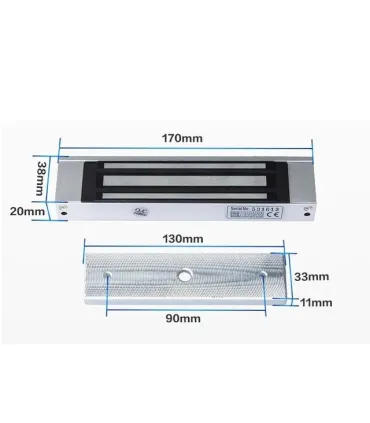 Electroiman 12v 180kg Para Puerta Cerradura Magnética