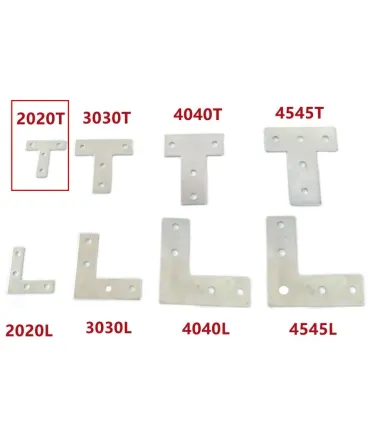Conector Unión T Perfil Aluminio 2020