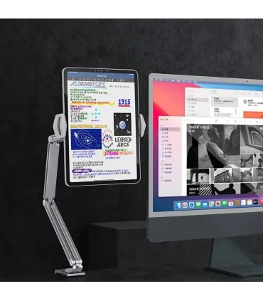 Soporte Ajustable Aluminio Tablet IPad Celular De 4-12,9 Pulgadas