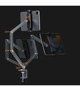 Soporte Ajustable Aluminio Tablet IPad Celular De 4-12,9 Pulgadas