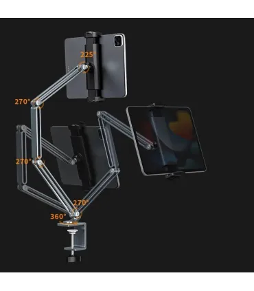 Soporte Ajustable Aluminio Tablet IPad Celular De 4-12,9 Pulgadas