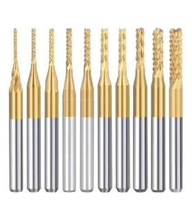 Fresa Carburo Titanio Para Corte Vástago 1/8 D 2.5mm