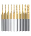 Fresa Carburo Titanio Para Corte Vástago 1/8 D 2.0mm