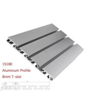 Perfil Estructural de Aluminio 15180 x 1000mm