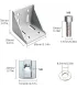 Unión Externa Perfil De Aluminio 8080 - 3876 - 4080