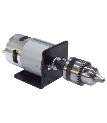 Mini Mandril Portabrocas Con Motor Dc - Collet - Merkatronix