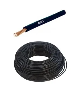 Cable AWG Vehículo Calibre 18 x 1 Metro Negro