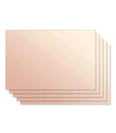 Baquelita PCB Virgen Fibra de Vidrio Doble Capa 7x10cms