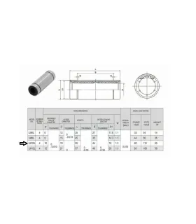 Rodamiento Lineal Lm10Luu Para Eje Varilla 10mm