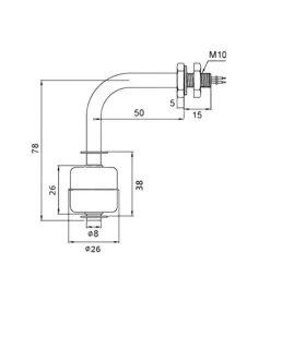 Sensor Nivel De Agua Tipo Flotador L Acero Inoxidable