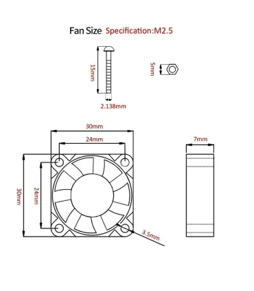 Mini Ventilador Cooler Para Raspberry Pi