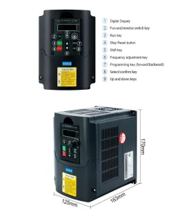 Kit Spindle 3kw + Inversor VFD RS485 + 13 ER20 + Bomba