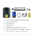 Kit Spindle 1.5KW CNC 220VAC Refrigerado Por Agua