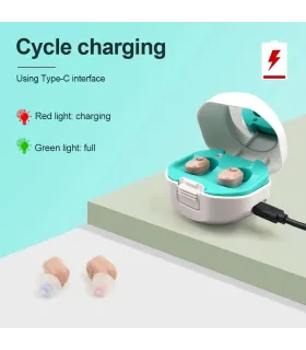 Mini Audifonos Amplificadores Para Sordos Recargable