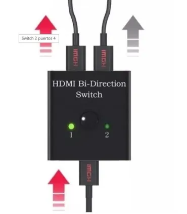 Suiche Conmutador Bidireccional HDMI Adaptador HDMI