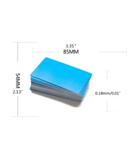 Tarjeta Lámina De Aluminio Colorida Para Marcado x 10