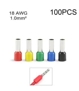 Conector Terminal Eléctrico 18 AWG x 100 unidades