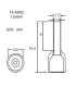 Conector Terminal Eléctrico 18 AWG x 100 unidades