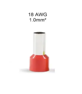 Conector Terminal Eléctrico 18 AWG x 100 unidades