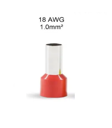 Conector Terminal Eléctrico 18 AWG x 100 unidades