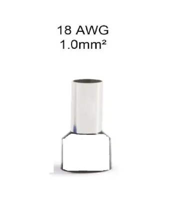 Conector Terminal Eléctrico 18 AWG x 100 unidades