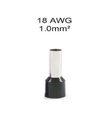 Conector Terminal Eléctrico 18 AWG x 100 unidades