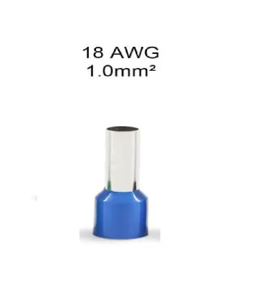 Conector Terminal Eléctrico 18 AWG x 100 unidades