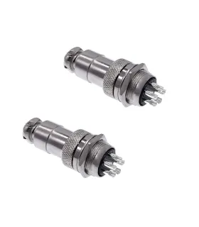 Conector Aviación Socket Plug GX20 - 5 Pines