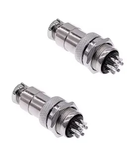 Conector Aviación Socket Plug GX20 - 7 Pines