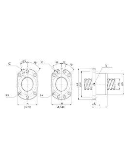 Tuerca Para Tornillo Bola Recirculante SFS1610