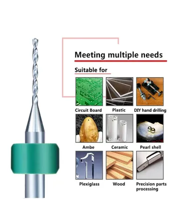 Broca Milimetrica Pcb Tipo Aguja x 1 unidad (0.1 - - Merkatronix