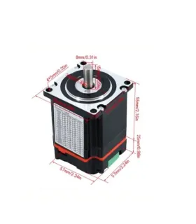 Motor Paso a Paso Nema 23 Híbrido Con Driver Integrado 1.2Nm