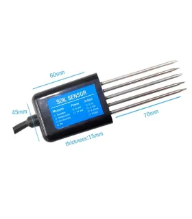 Sensor Suelo NPK 4-20ma 0-5V Modbus RS485 NPKPHCTH-S