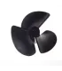 Helice Nylon 3 Cuchillas Barco Bote Para Eje 2mm