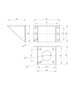 Bracket Soporte Para Motor Nema 17 Plastico