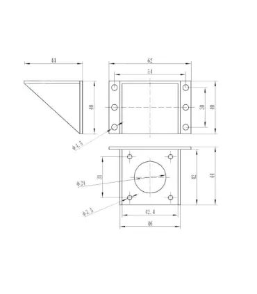 Bracket Soporte Para Motor Nema 17 Plastico