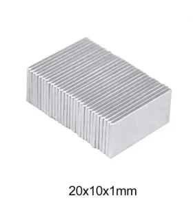 Iman Neodimio Fuerte N35 Rectangular 20x10mm 1.5mm