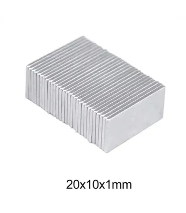 Iman Neodimio Fuerte N35 Rectangular 20x10mm 1.5mm