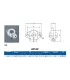 Soporte Eje Lineal 10mm Shf10 - Base Varilla Lisa - Merkatronix